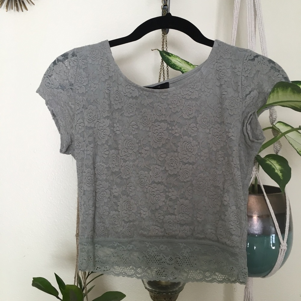 Lace crop top!